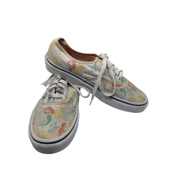 Vans X Disney The Little Mermaid Ariel Unisex Low Top Lace Up Sneakers - Picture 1 of 7